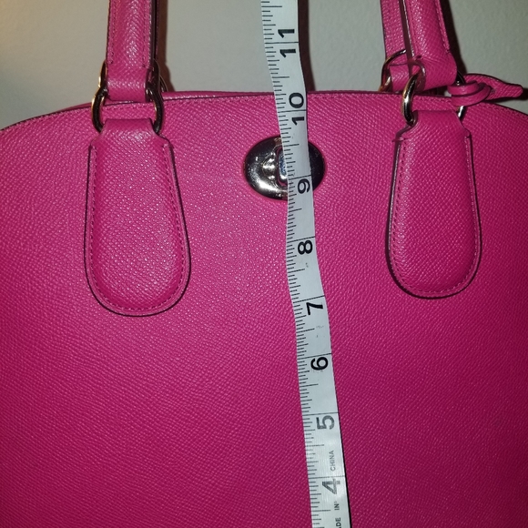 Coach Bright Pink Dome Handbag - Picture 9 of 11